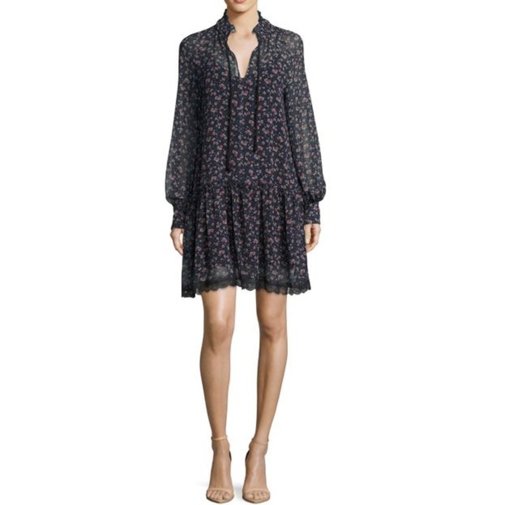 See by Chloe Floral Printed Chiffon Dress